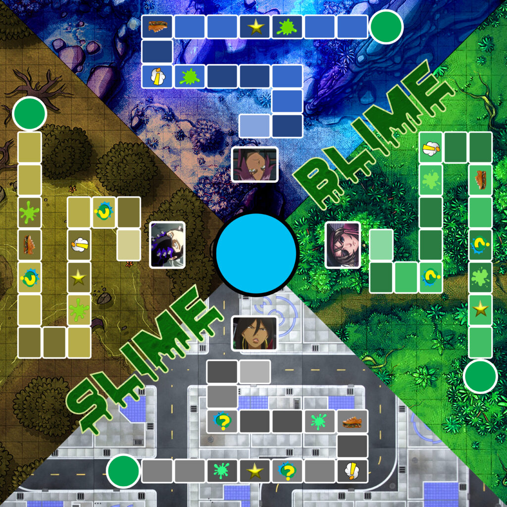 Early Digital Concept of Slime Blime Board
